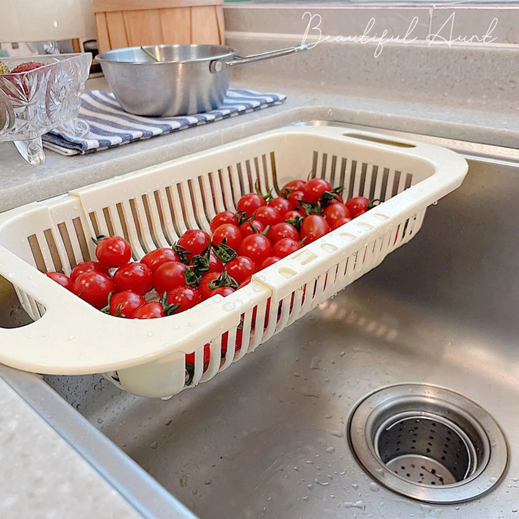 Retractable Sink Storage Rack – Your Perfect Kitchen Organizer!