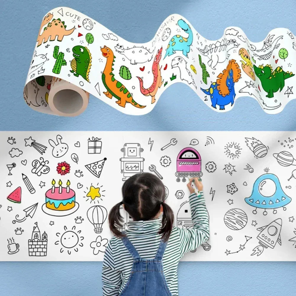 Children's Drawing Roll – 120 Inches of Creative Fun with Easy Tear Design!