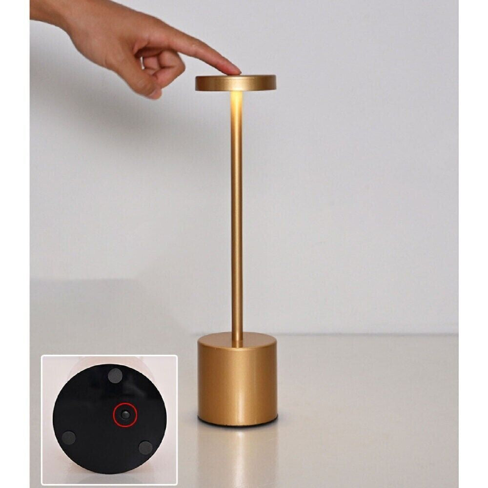 LED Table Lamp with Touch Dimming and Rechargeable Battery