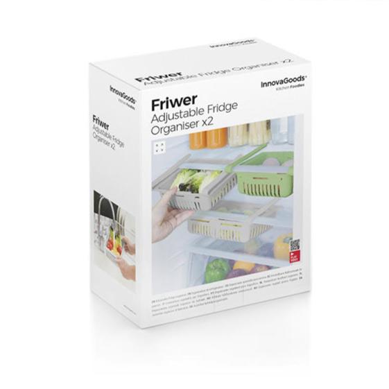 Adjustable Fridge Organiser Friwer InnovaGoods 2 Units