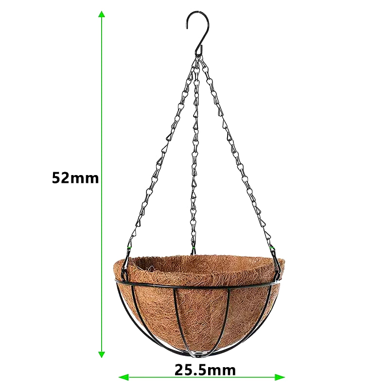 Eco-Friendly Hanging Planter with Coconut Liner