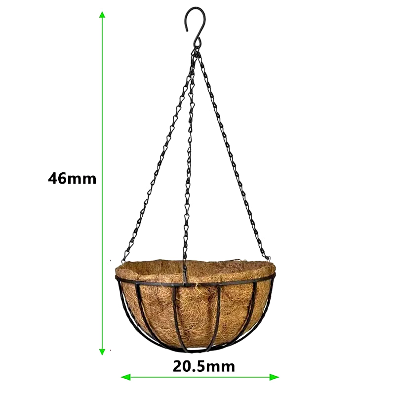 Eco-Friendly Hanging Planter with Coconut Liner