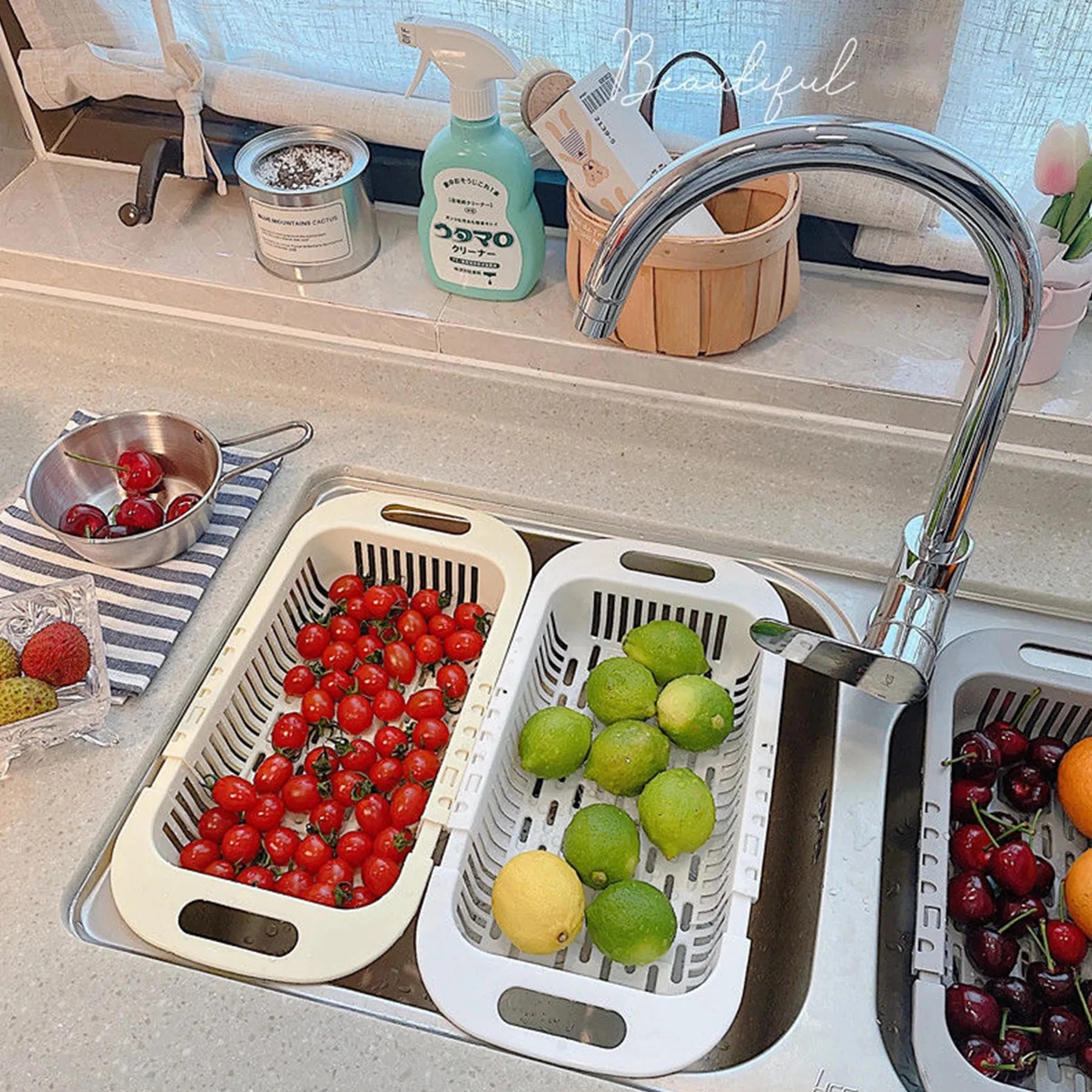 Retractable Sink Storage Rack – Your Perfect Kitchen Organizer!