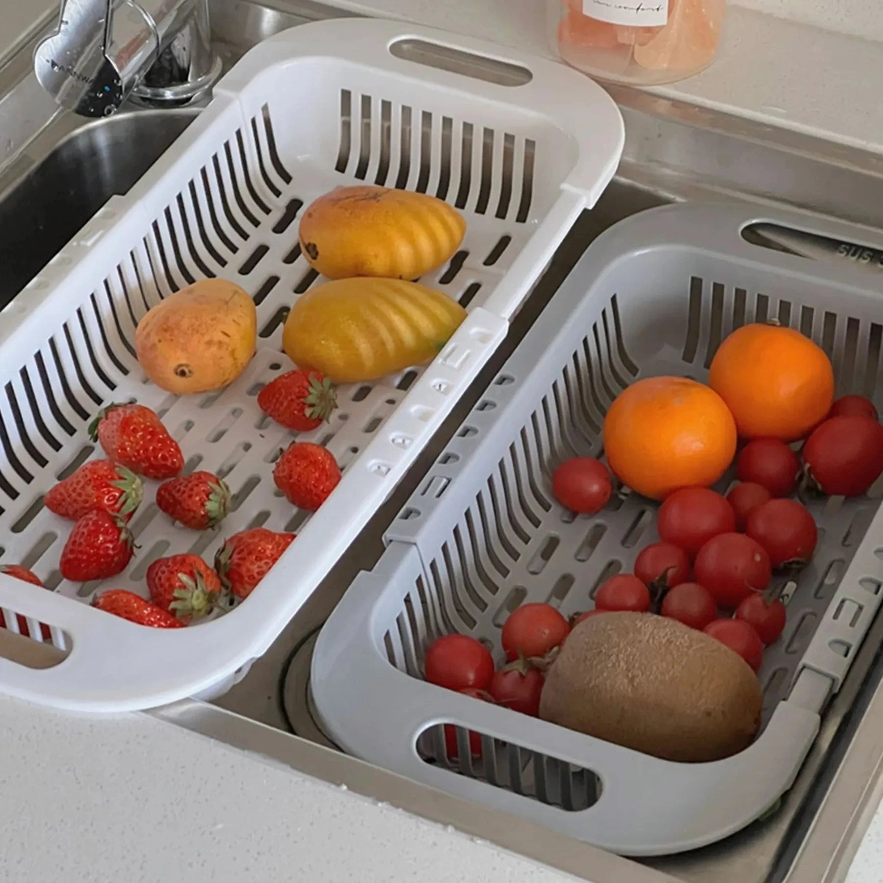 Retractable Sink Storage Rack – Your Perfect Kitchen Organizer!